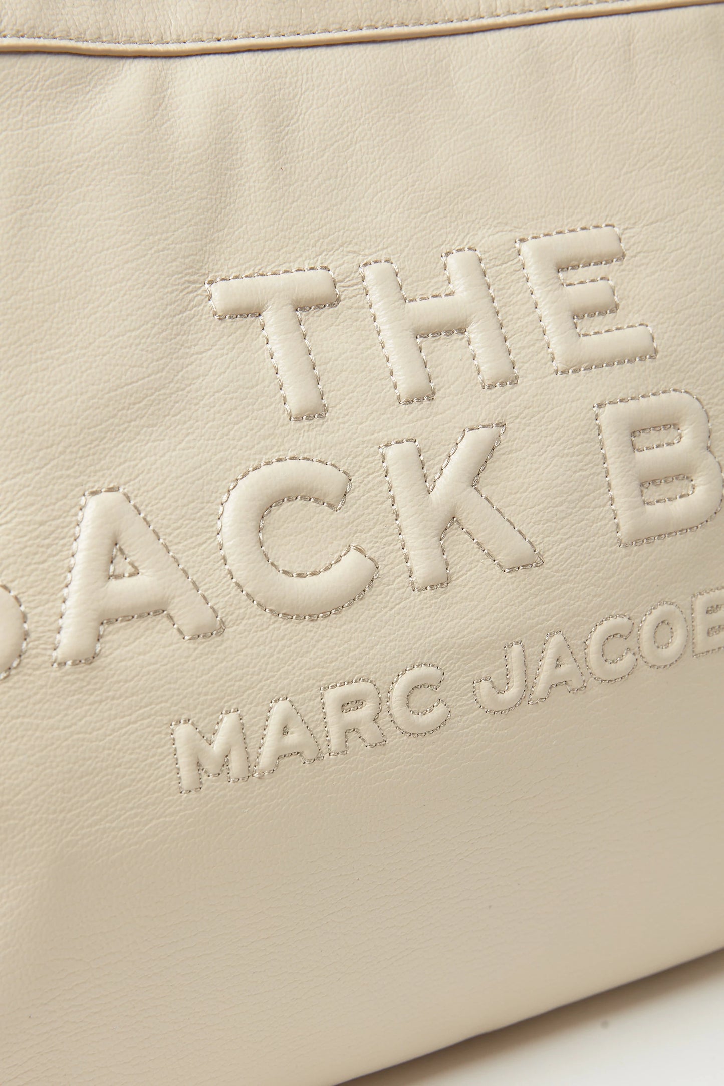 Marc Jacob The Large Chain Sack Bag in Leather in White