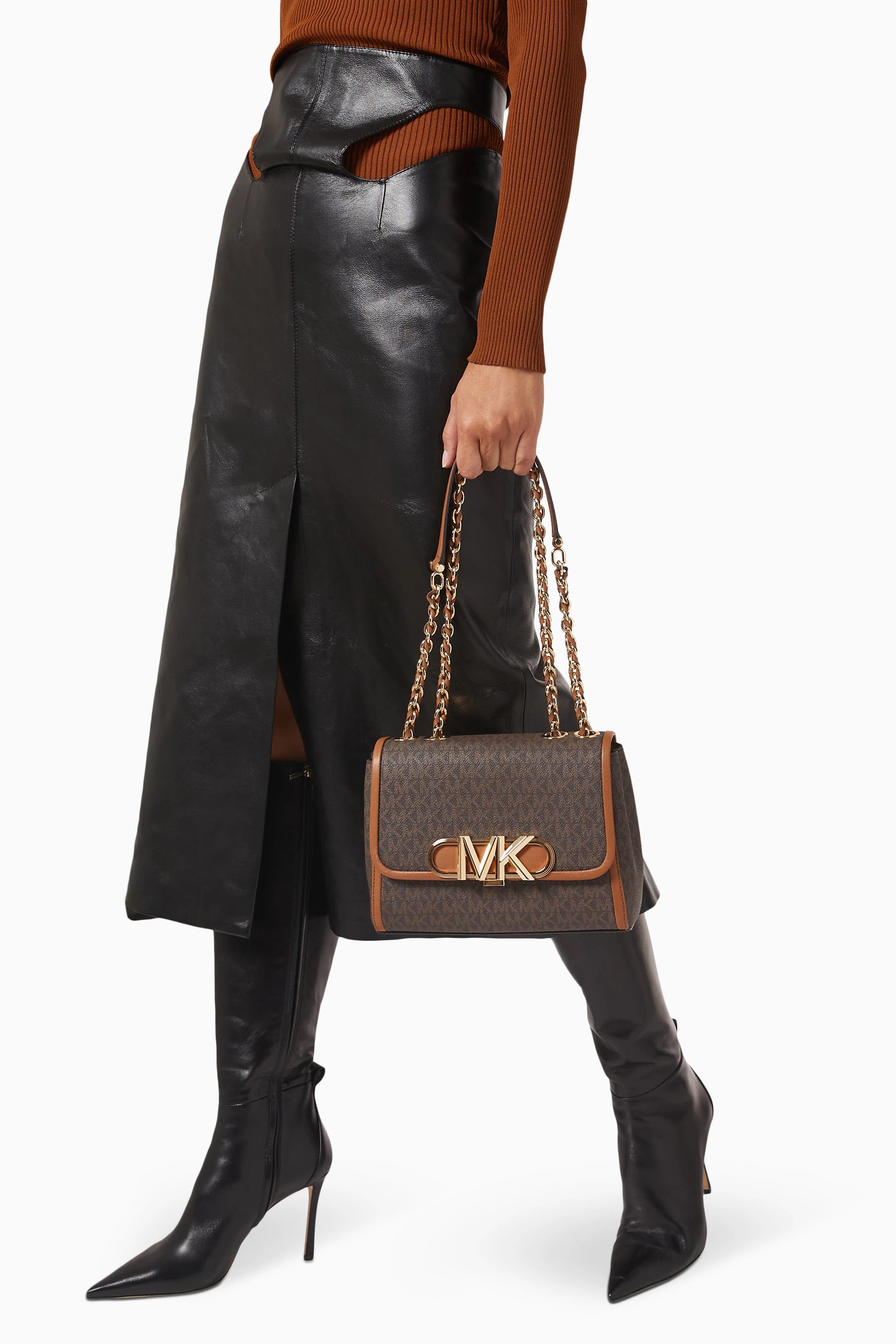 Michael Kors Medium Parker Convertible Shoulder Bag in Signature Canvas