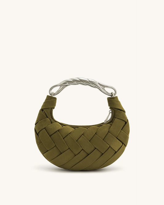 Jw Pei Orla Weave Handbag - Dark Olive