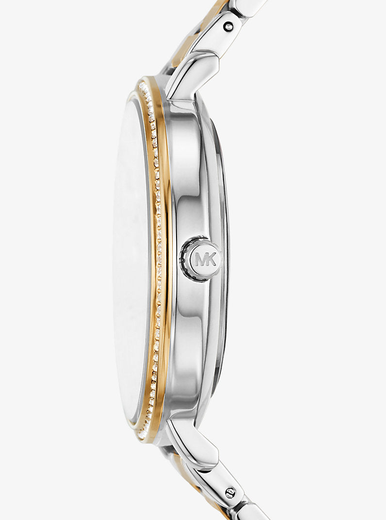 Michael Kors Pyper Pavé Two-Tone Logo Watch MK4595