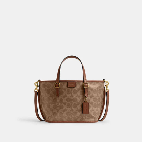 COACH TAXI Small TOTE BAG  IN SIGNATURE CANVAS
