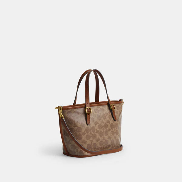 COACH TAXI Small TOTE BAG  IN SIGNATURE CANVAS