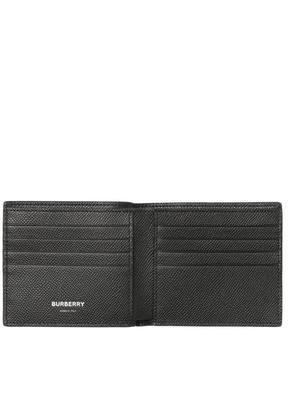 BURBERRY Icon stripe print leather international bifold wallet