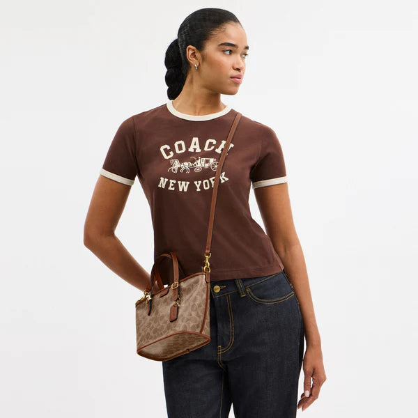COACH TAXI Small TOTE BAG  IN SIGNATURE CANVAS