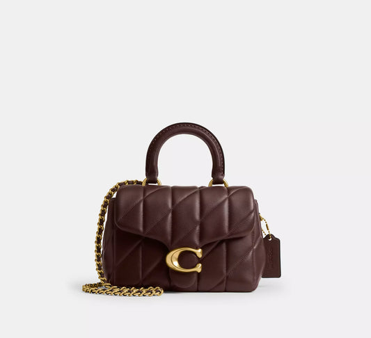 Coach Tabby small Top Handle Bag With Quilting