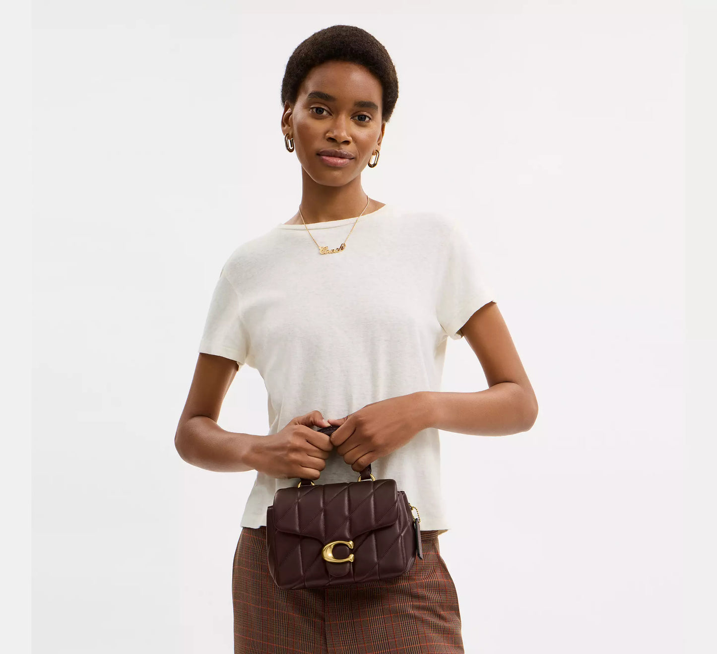 Coach Tabby small Top Handle Bag With Quilting