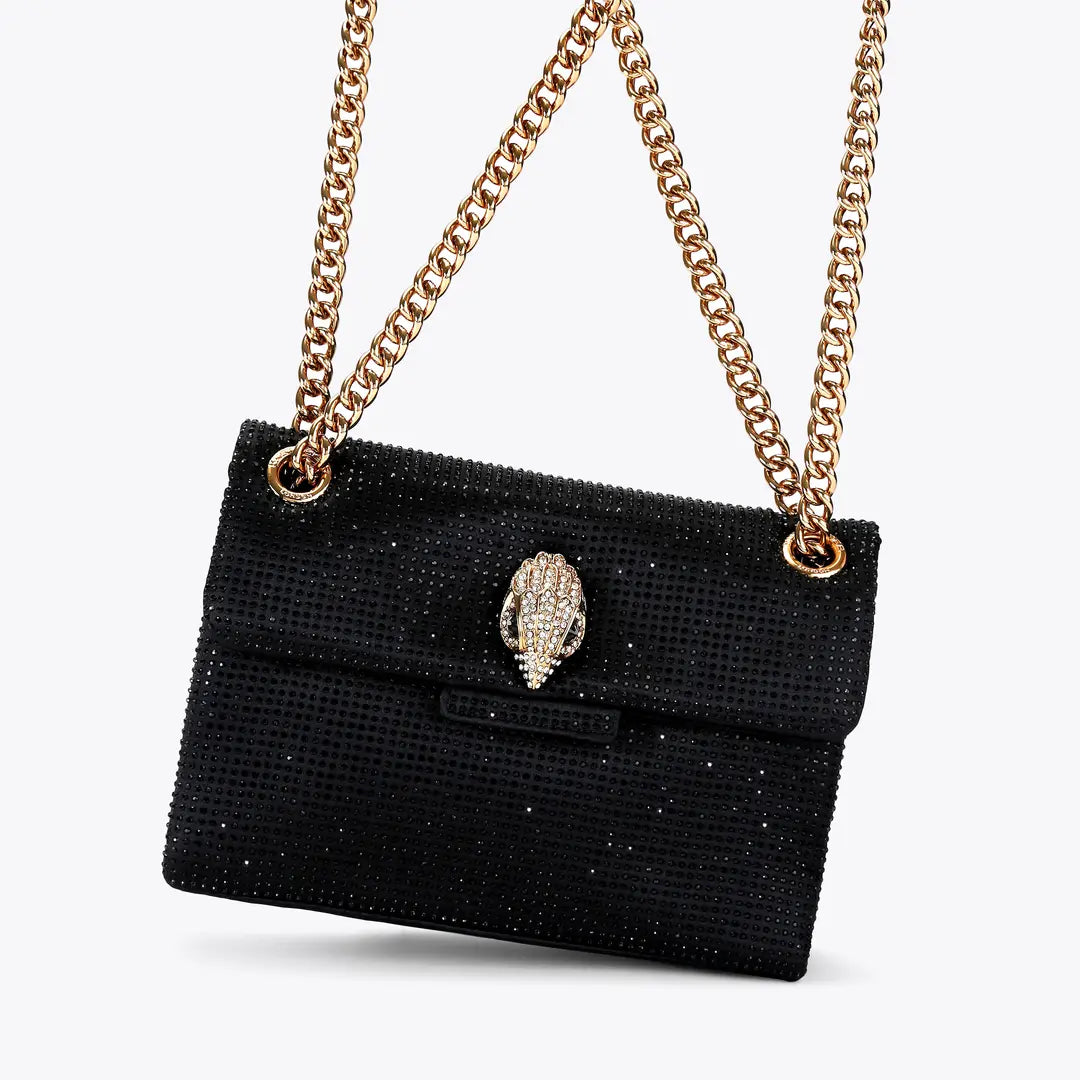 mini fabric kensington bag by kurt Geiger in black