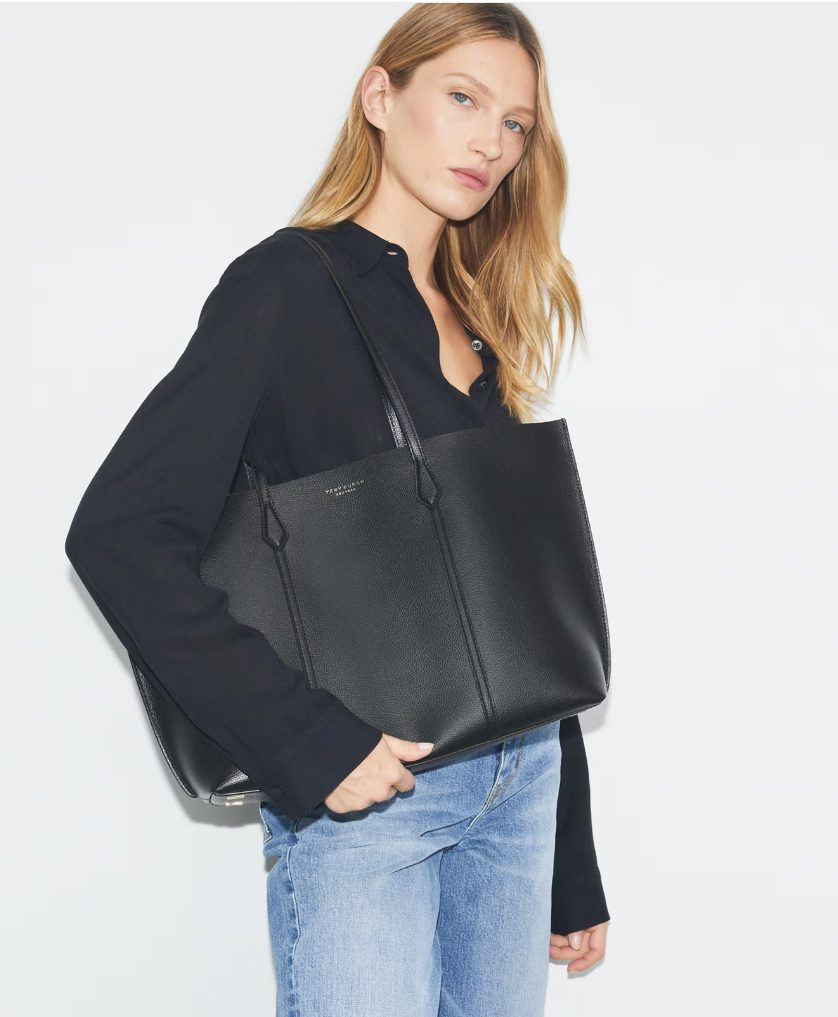 TORY BURCH PERRY TOTE in Black