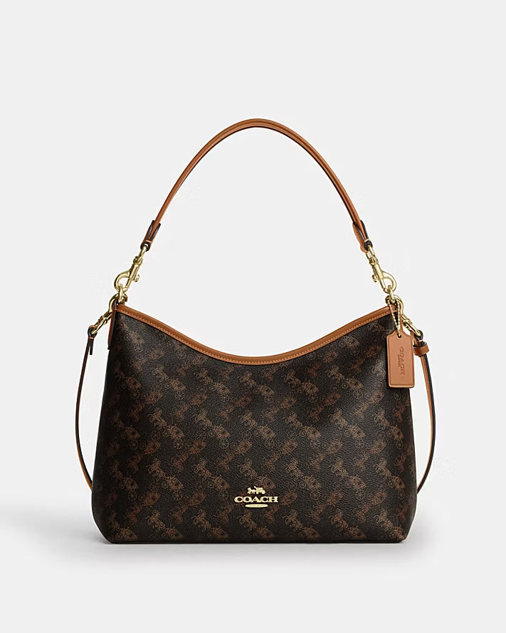 COACH Laurel Shoulder Bag In Signature Canvas Horse and Carriage