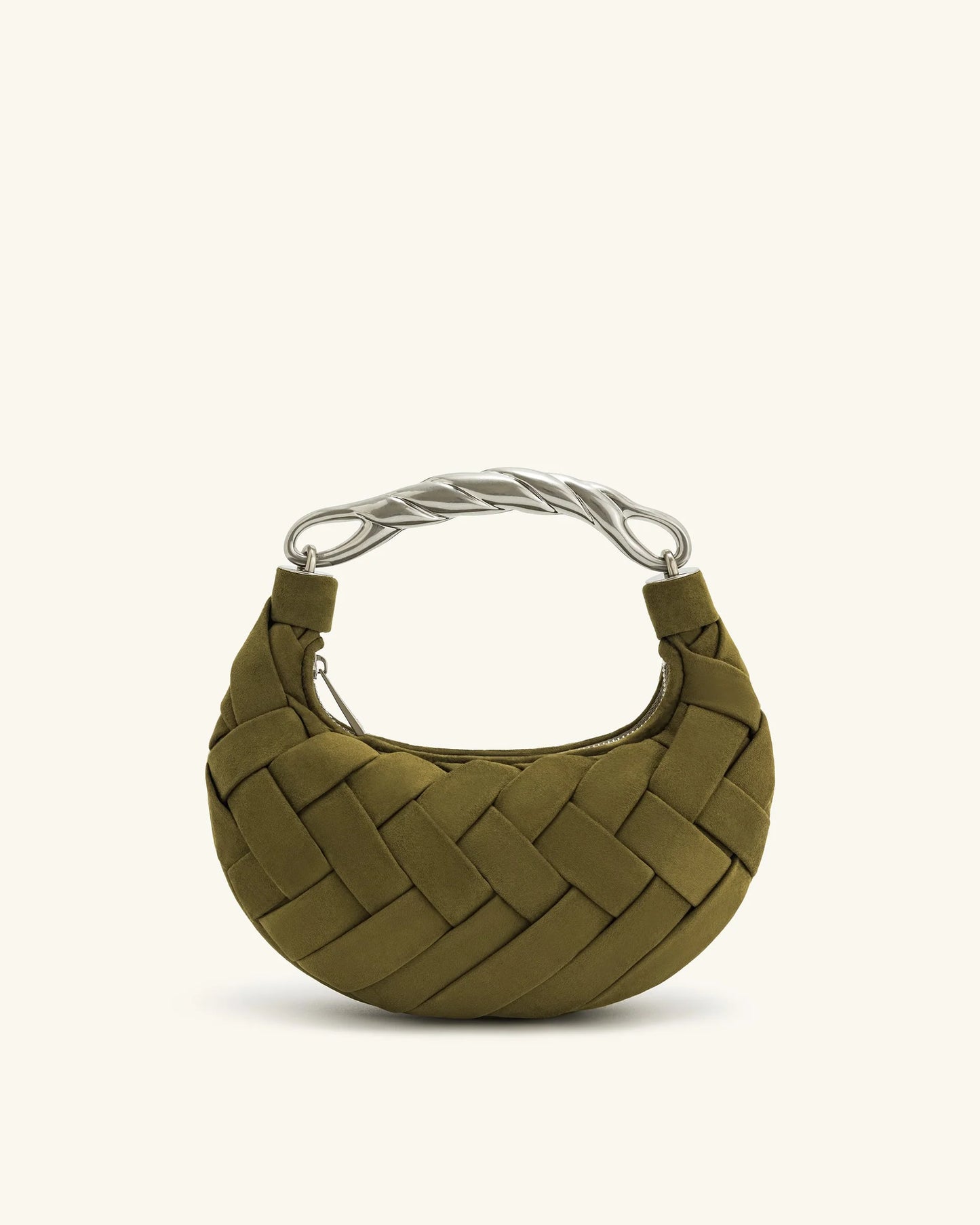 Jw Pei Orla Weave Handbag - Dark Olive