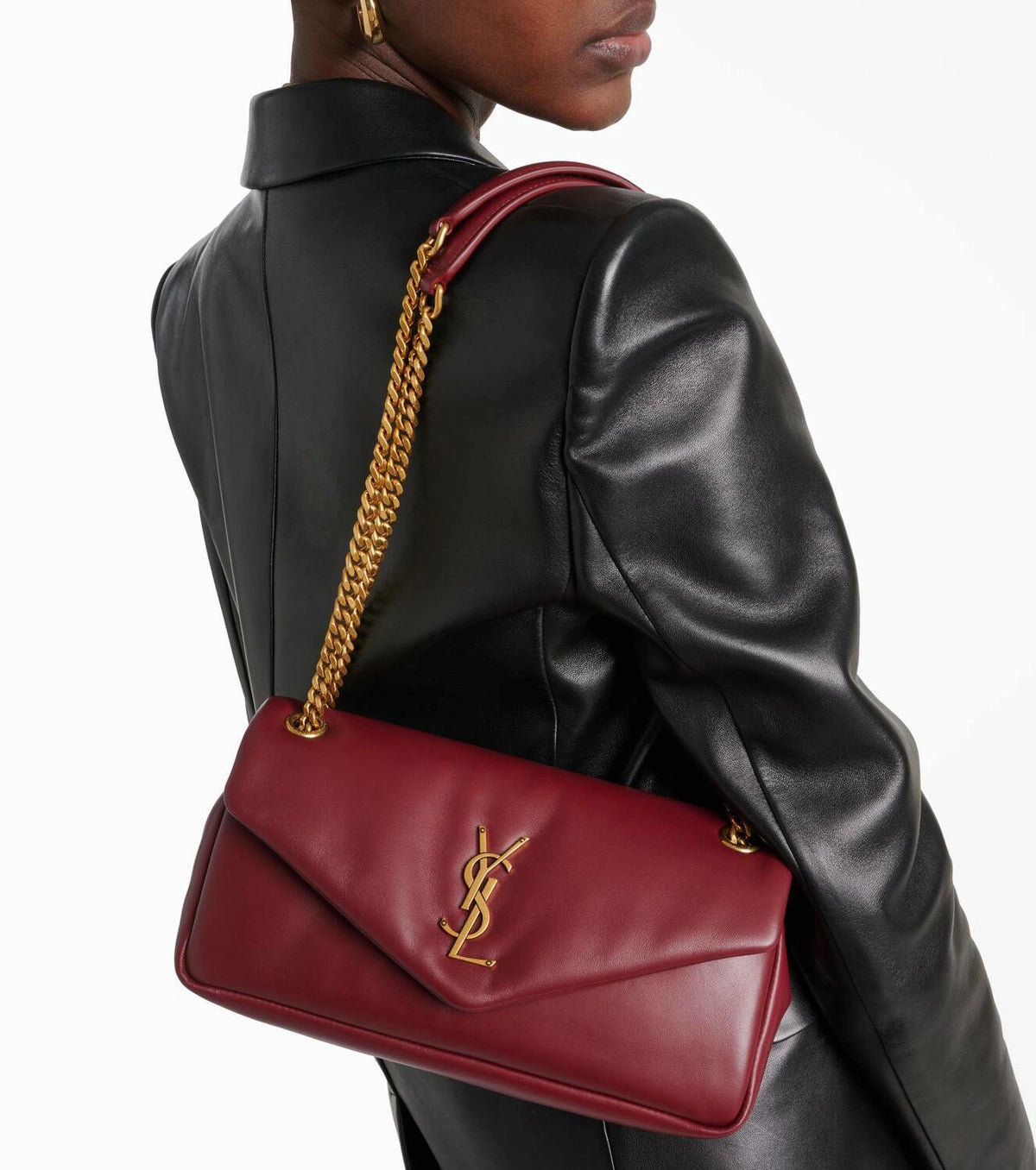YSl Saint Laurent Calypso Medium leather shoulder bag