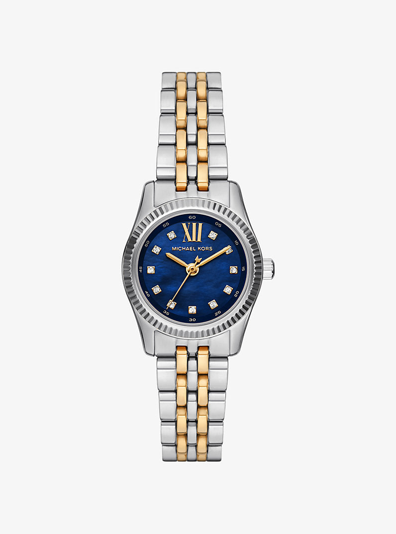 Michael Kors Mini Lexington Pavé Two-Tone Watch MK4865