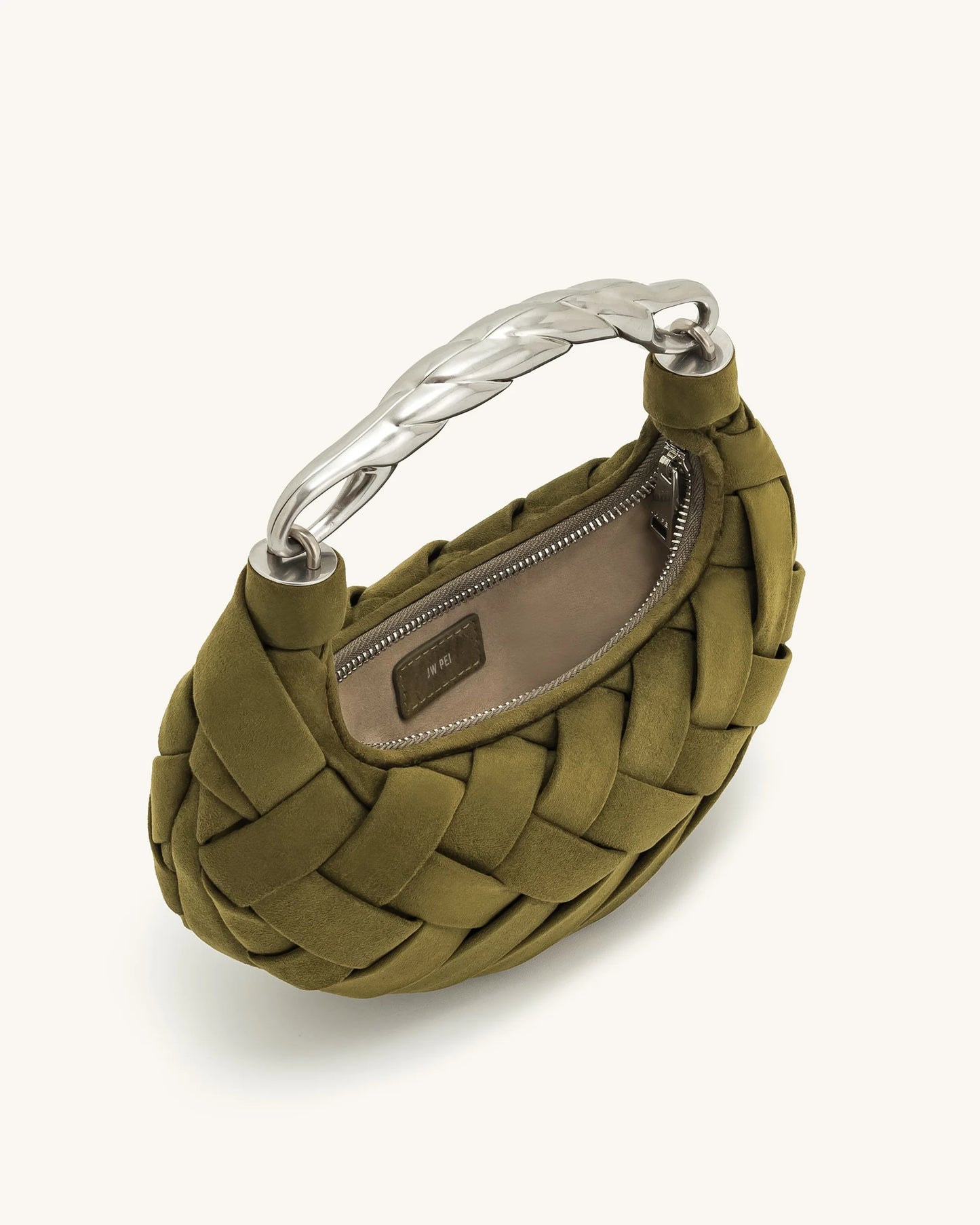 Jw Pei Orla Weave Handbag - Dark Olive