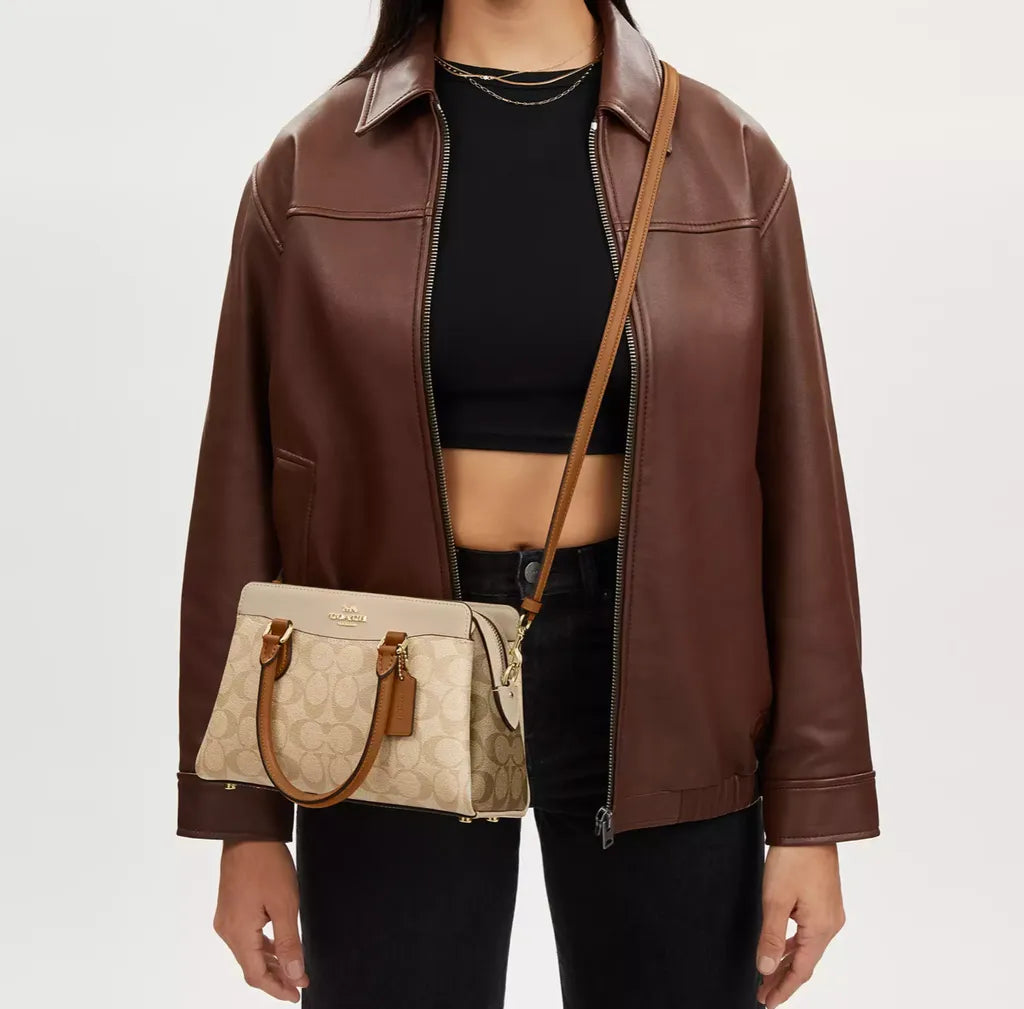 Coach Carryall in Blocked Signature Canvas
