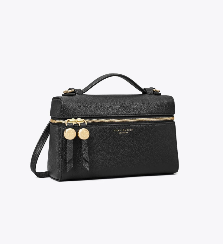 Tory Burch Romy Slim Top Handle Bag in Black