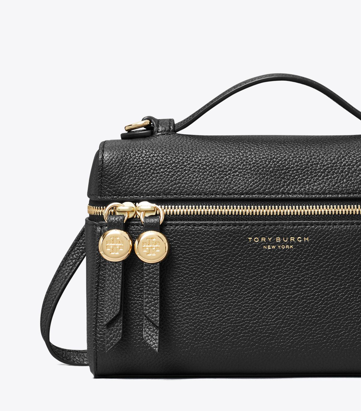 Tory Burch Romy Slim Top Handle Bag in Black