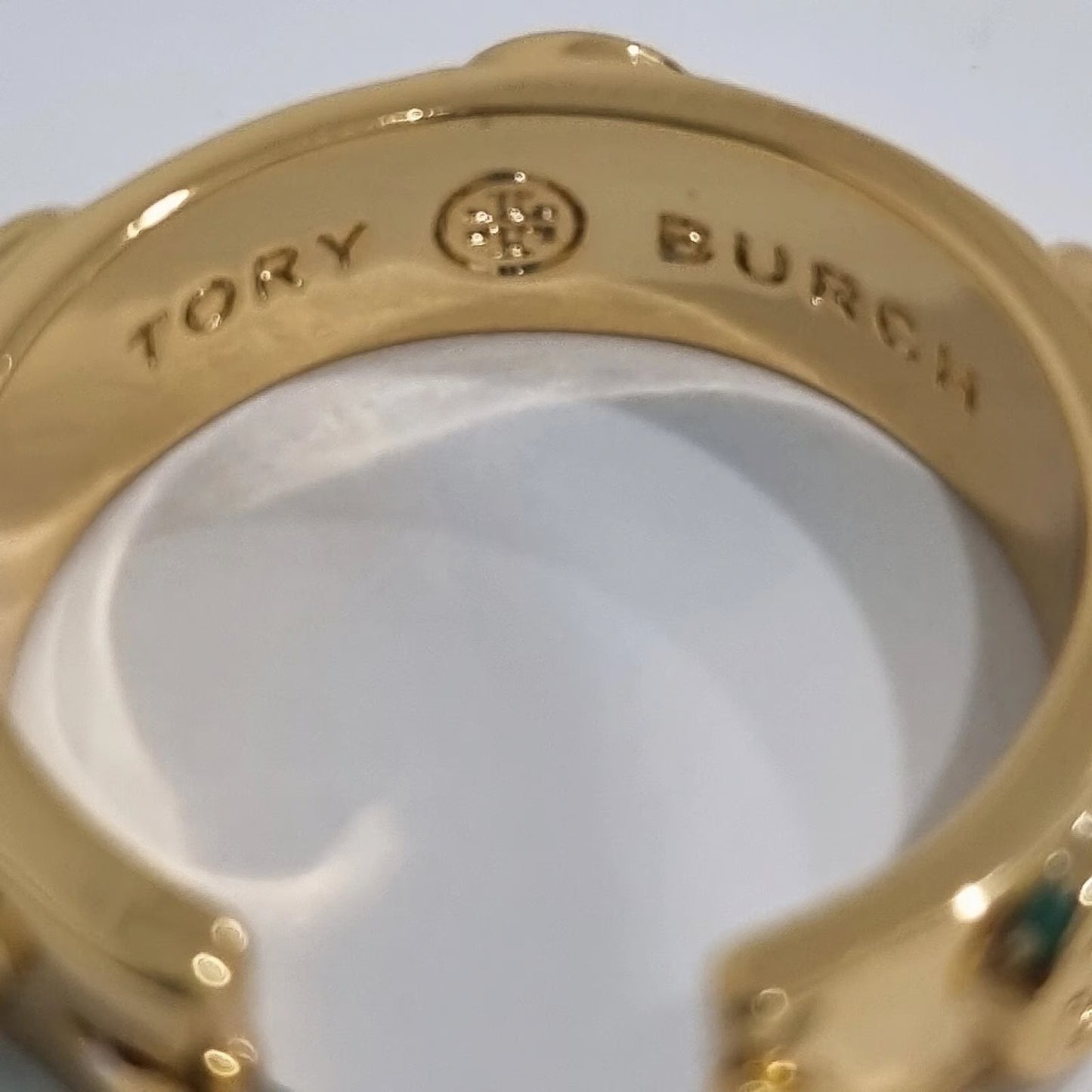 Tory Burch Miller hoop earrings in gold-plated metal