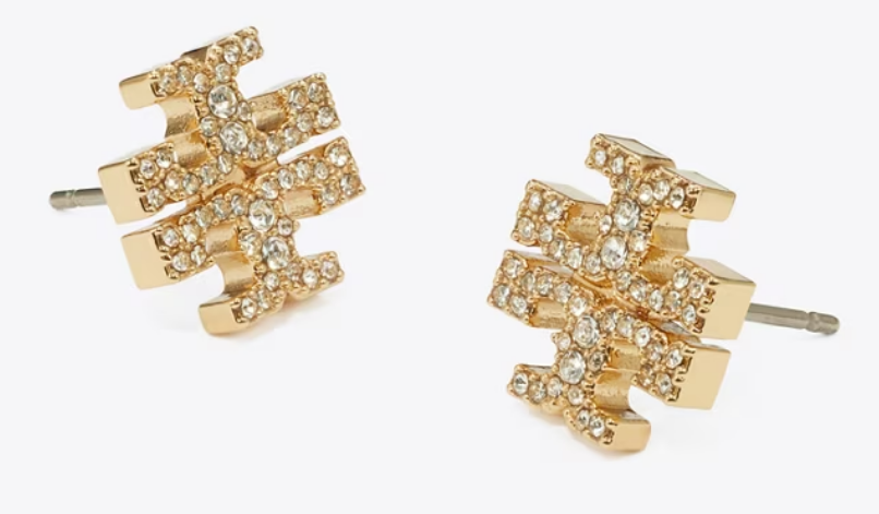 Tory Burch ICON PAVÉ STUD EARRINGS