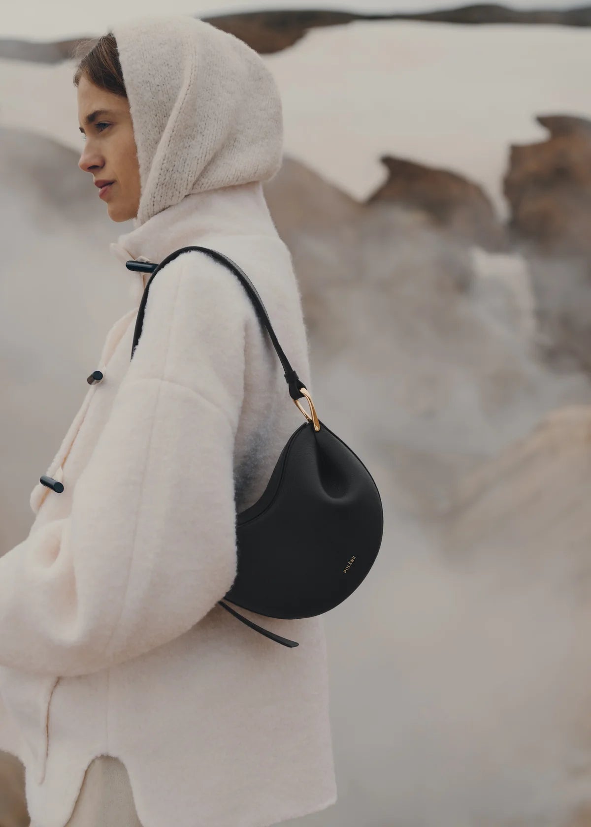 Polene Tonca Edition  Textured Black