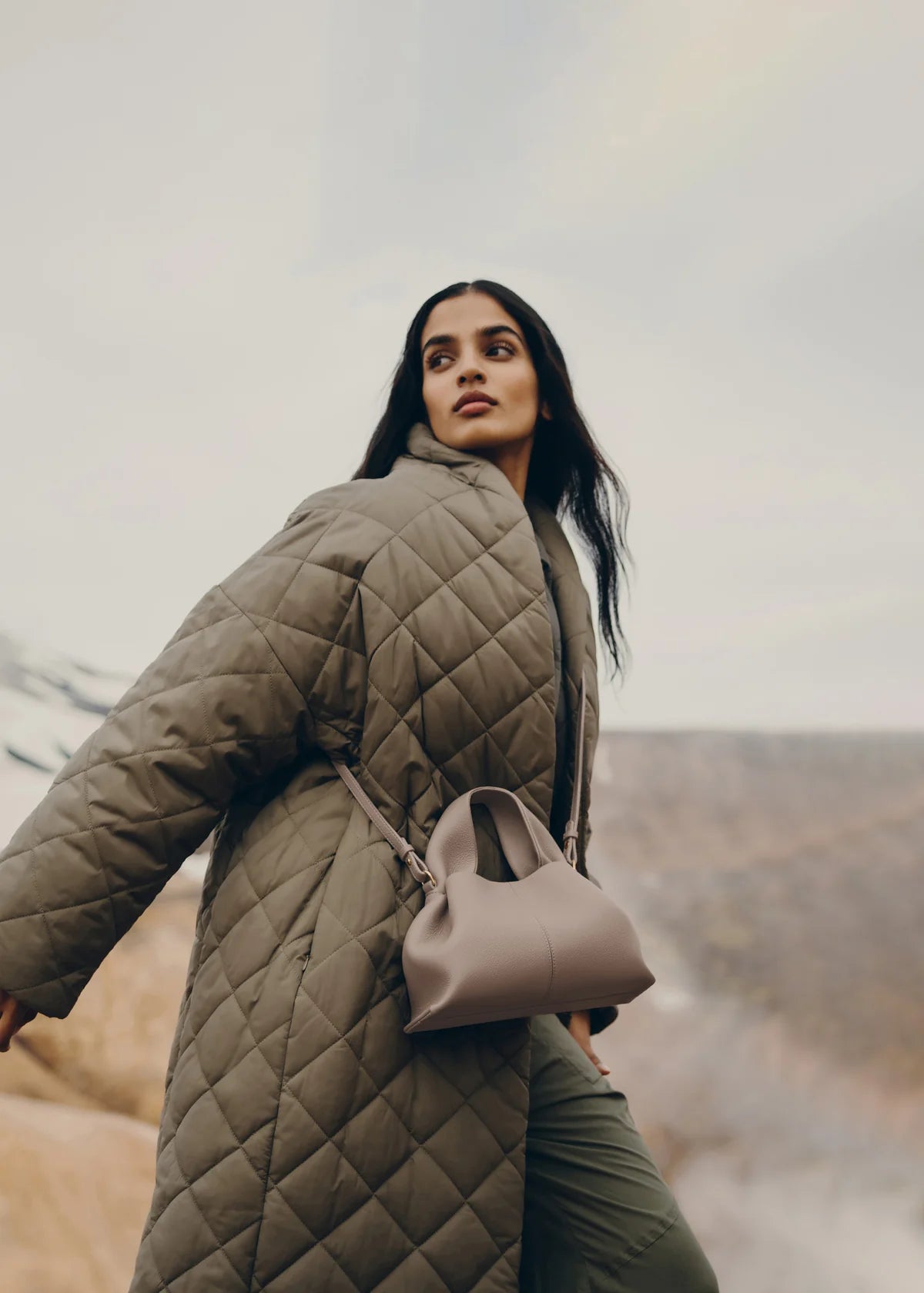 Polene Number Nine Mini Edition Textured Taupe