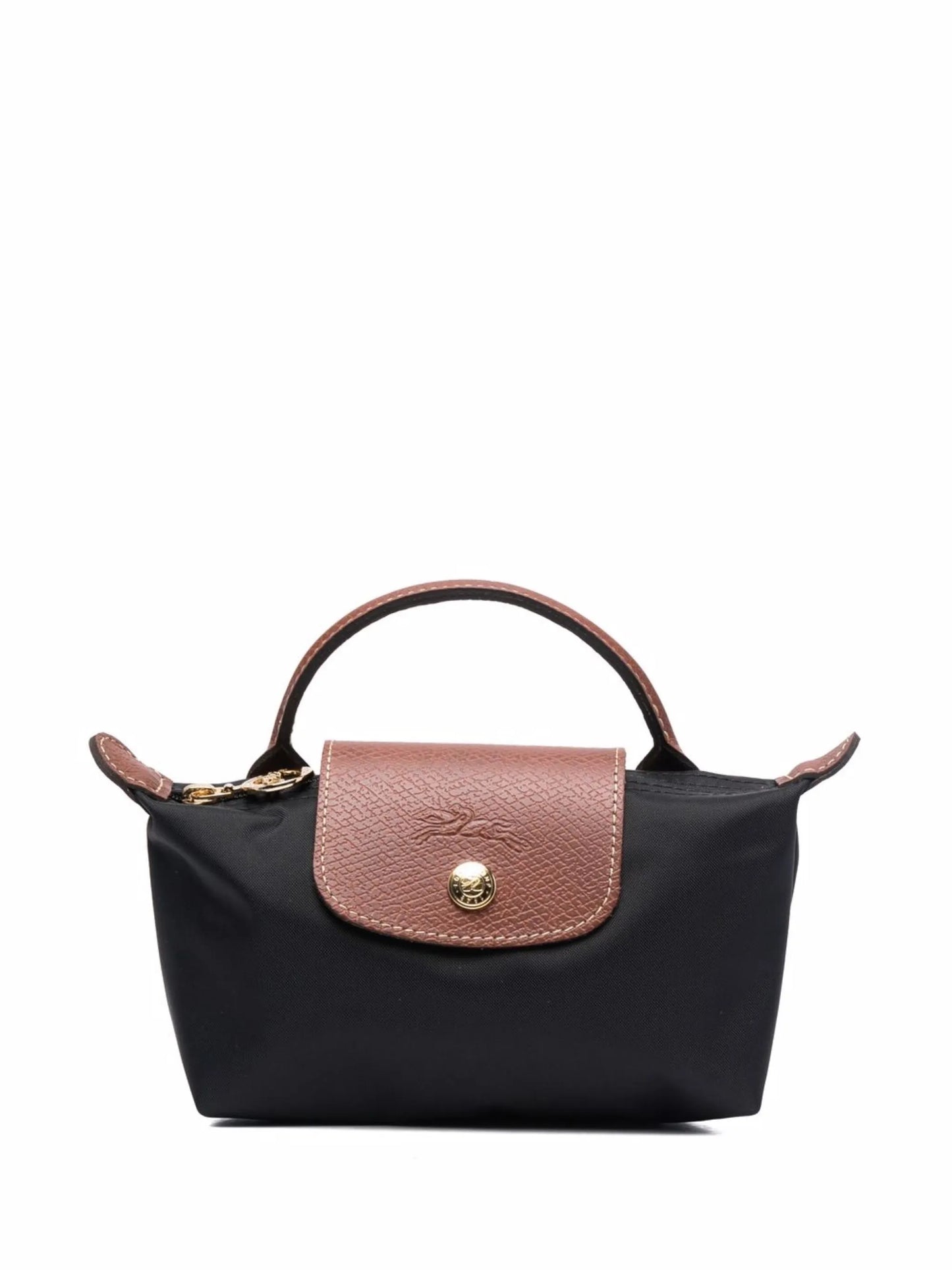 Long champ Mini Le Pliage Original pouch in black