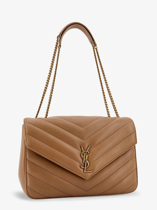YSL Saint Laurent Loulou Large Matelassé Leather Shoulder Bag