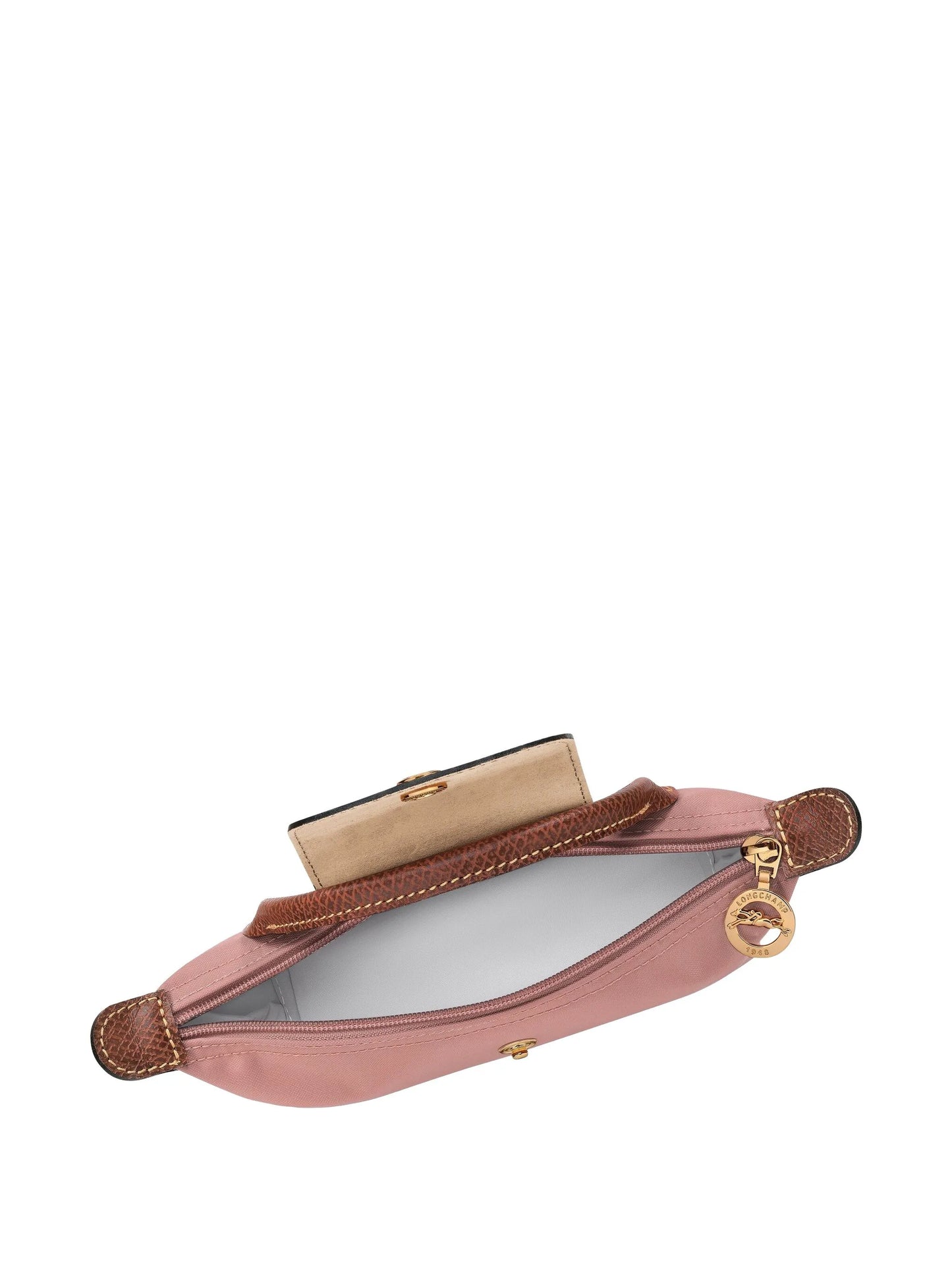 Long Champ Le Pliage Original Pouch with handle Pink Tea - Canvas