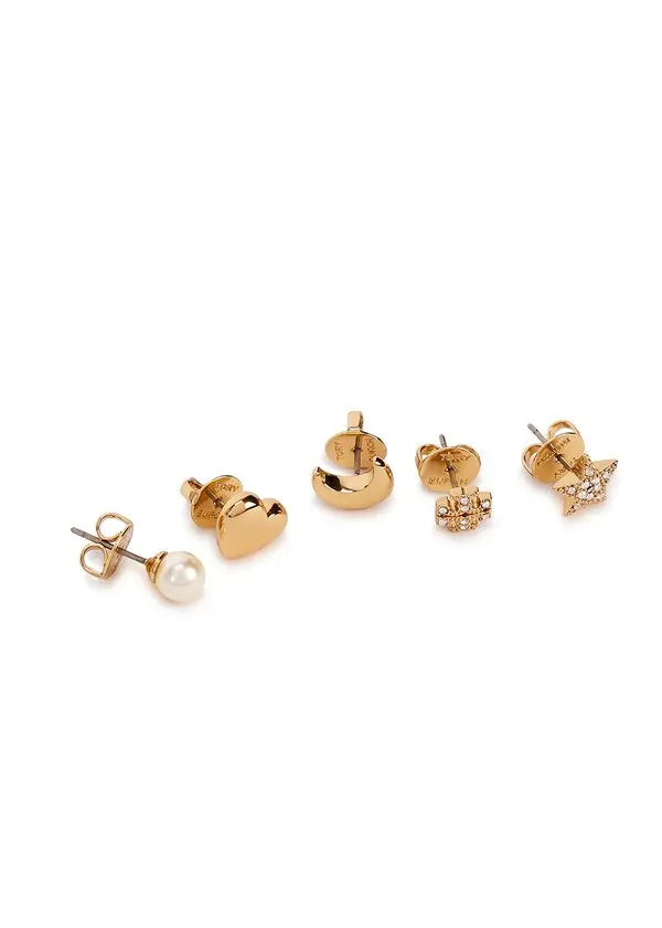Tory Burch  celestial gold-tone stud earrings set of five