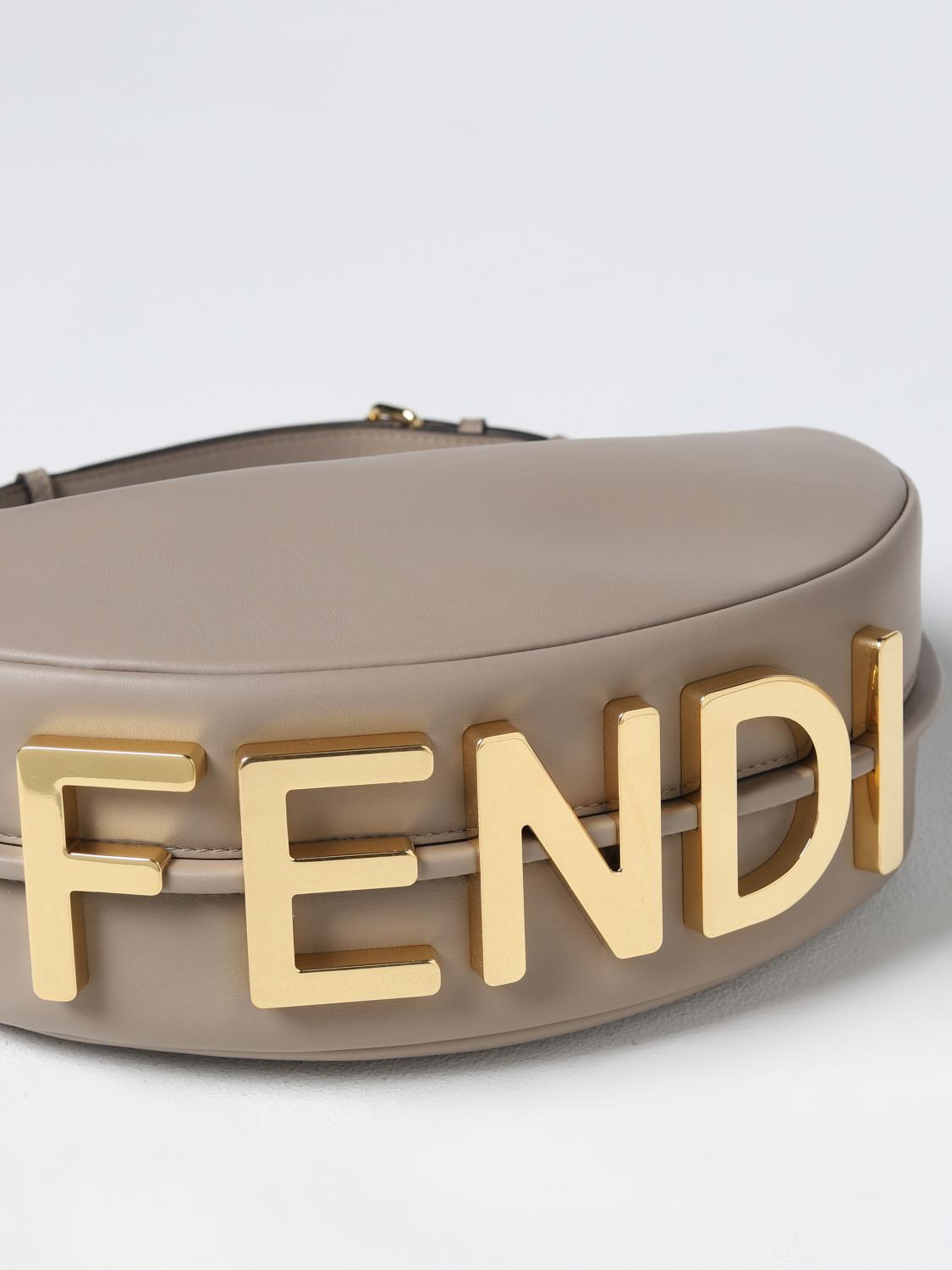 FENDI - Fendigraphy Medium Leather Shoulder Bag
