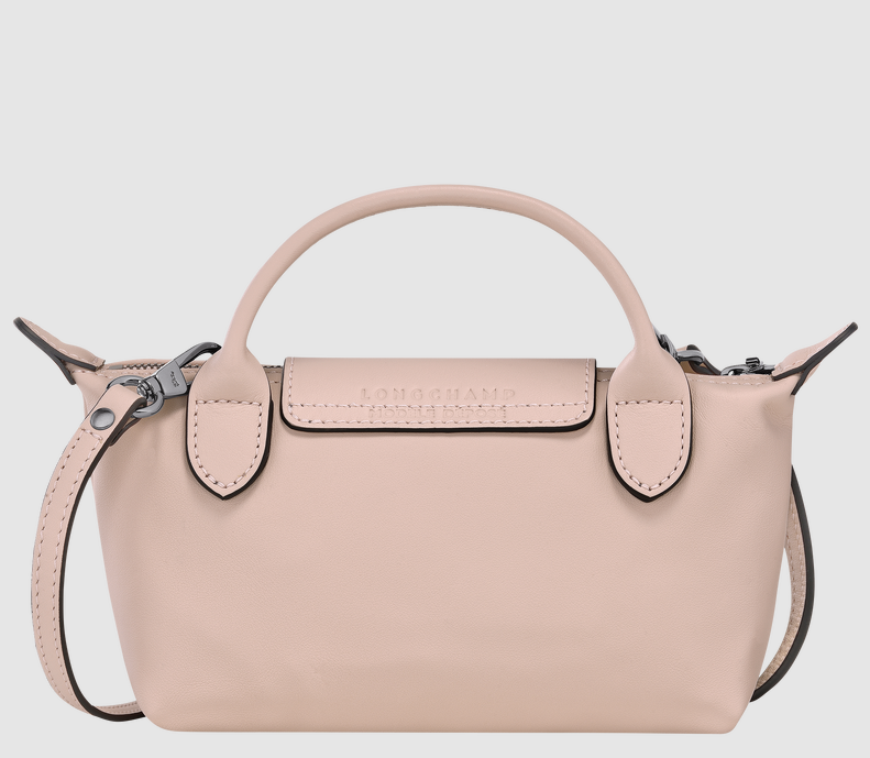 Long Champ Le Pliage Xtra XS Pouch Nude - Leather