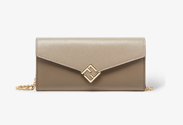 FENDI Diamonds Continental With Chain