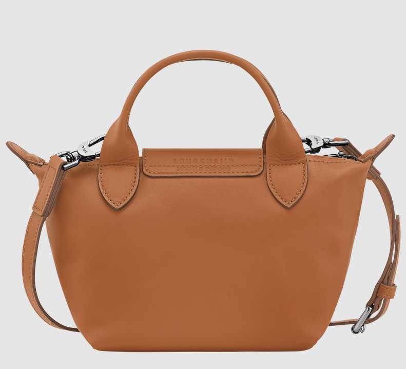 Long Champ Le Pliage Xtra XS Handbag Cashew - Leather