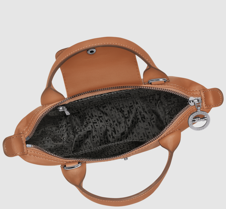Long Champ Le Pliage Xtra XS Handbag Cashew - Leather