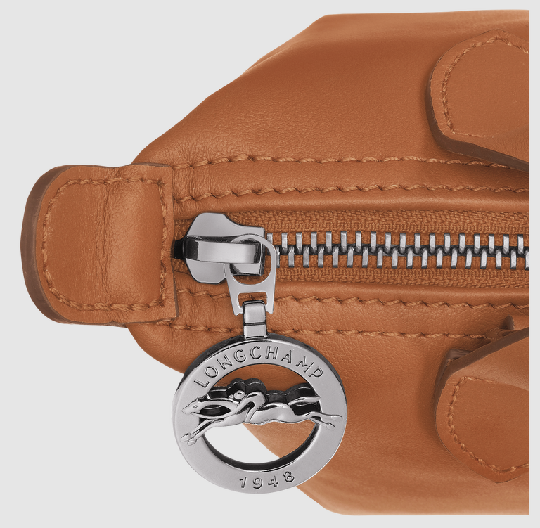 Long Champ Le Pliage Xtra XS Handbag Cashew - Leather
