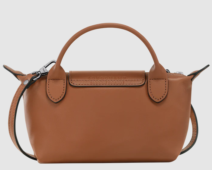 Long Champ Le Pliage MINI Pouch  Cognac - Leather