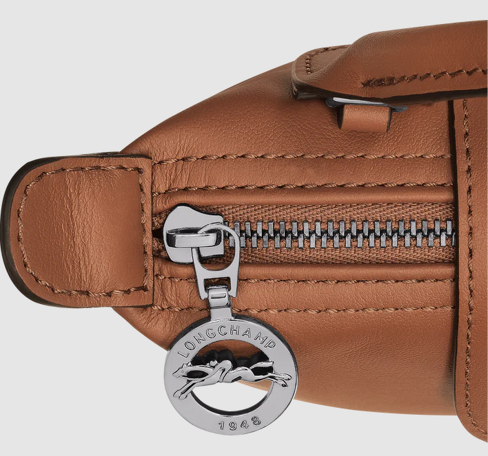 Long Champ Le Pliage MINI Pouch  Cognac - Leather
