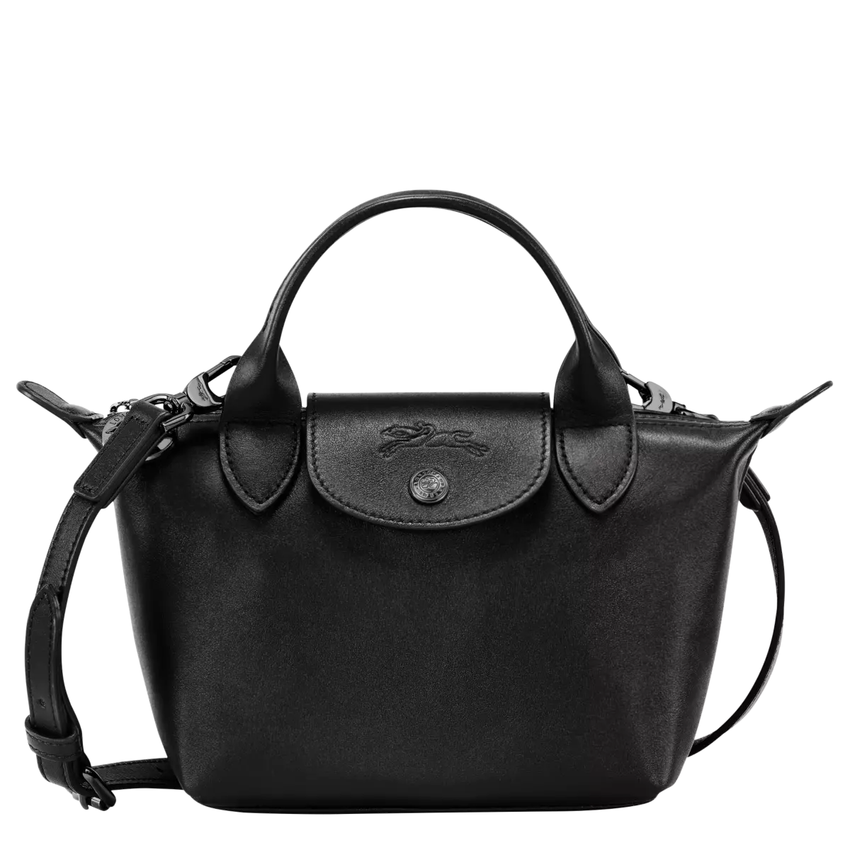 Long champ Le Pliage Xtra XS Handbag Black - Leather