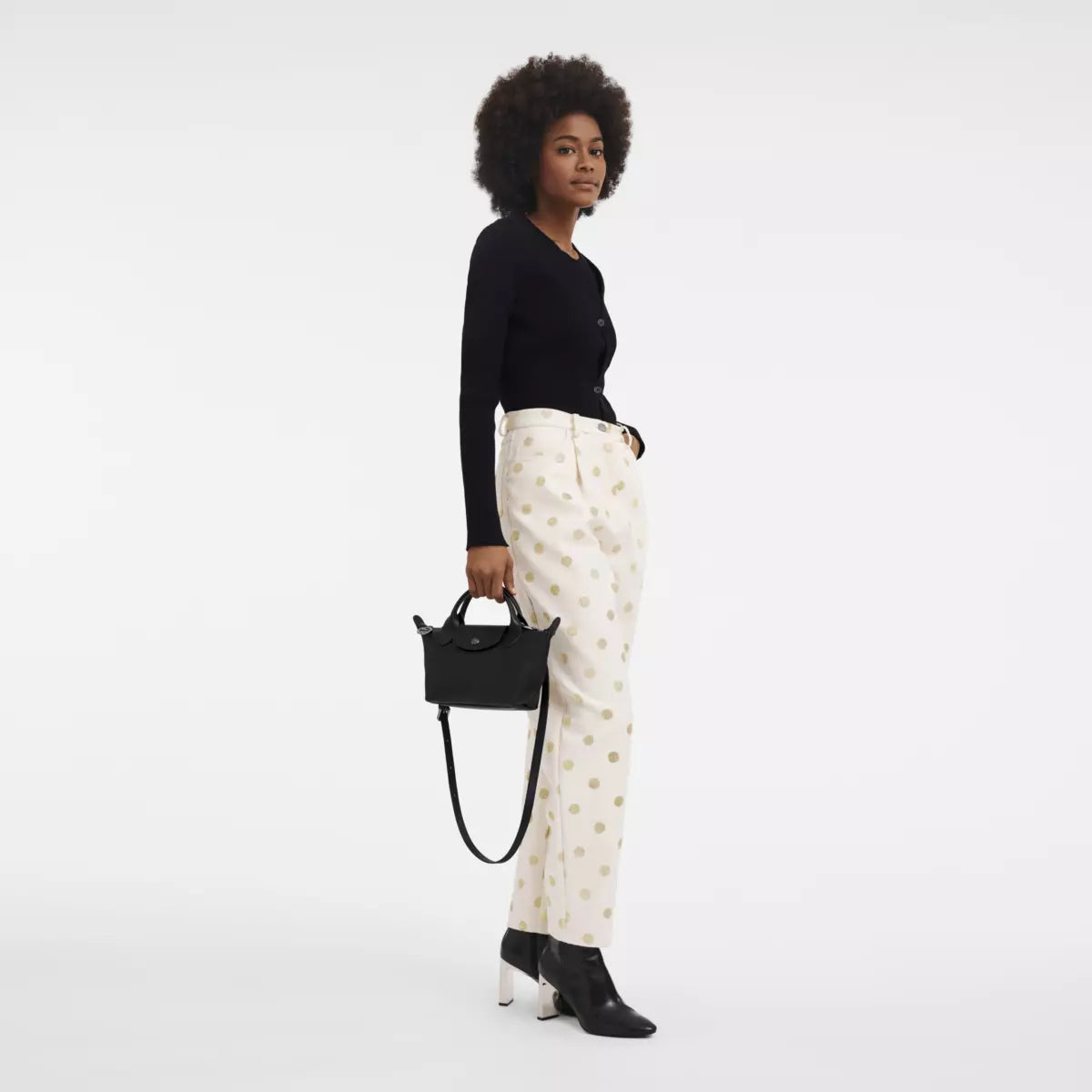 Long champ Le Pliage Xtra XS Handbag Black - Leather