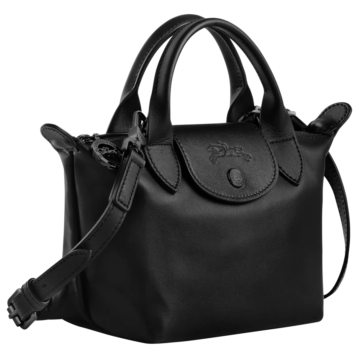 Long champ Le Pliage Xtra XS Handbag Black - Leather