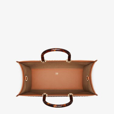 FENDI Sunshine Medium Leather Bag – Brown