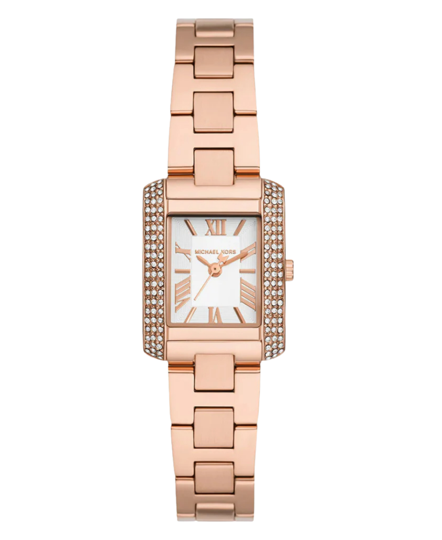 Michael Kors Mini Emery Pavé Rose Gold‑Tone Watch MK7512