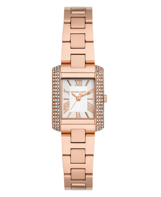 Michael Kors Mini Emery Pavé Rose Gold‑Tone Watch MK7512