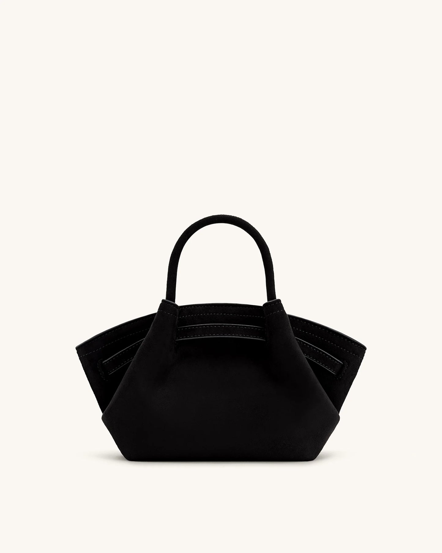 JW PEI Hana Mini Faux Suede Tote Bag - Black