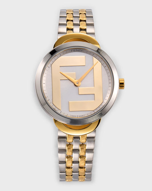 Fendi 30mm Two Tone Bracelet Watch