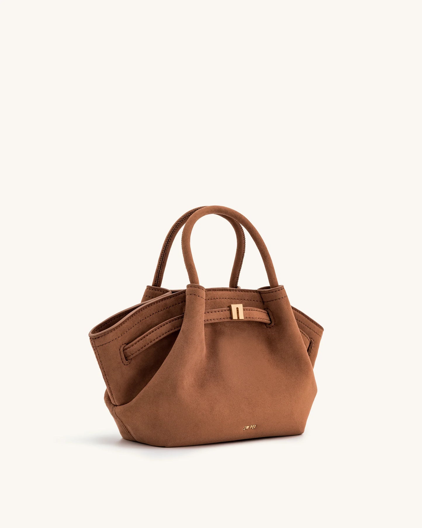JW PEI Hana Mini Faux Suede Tote Bag - Brown