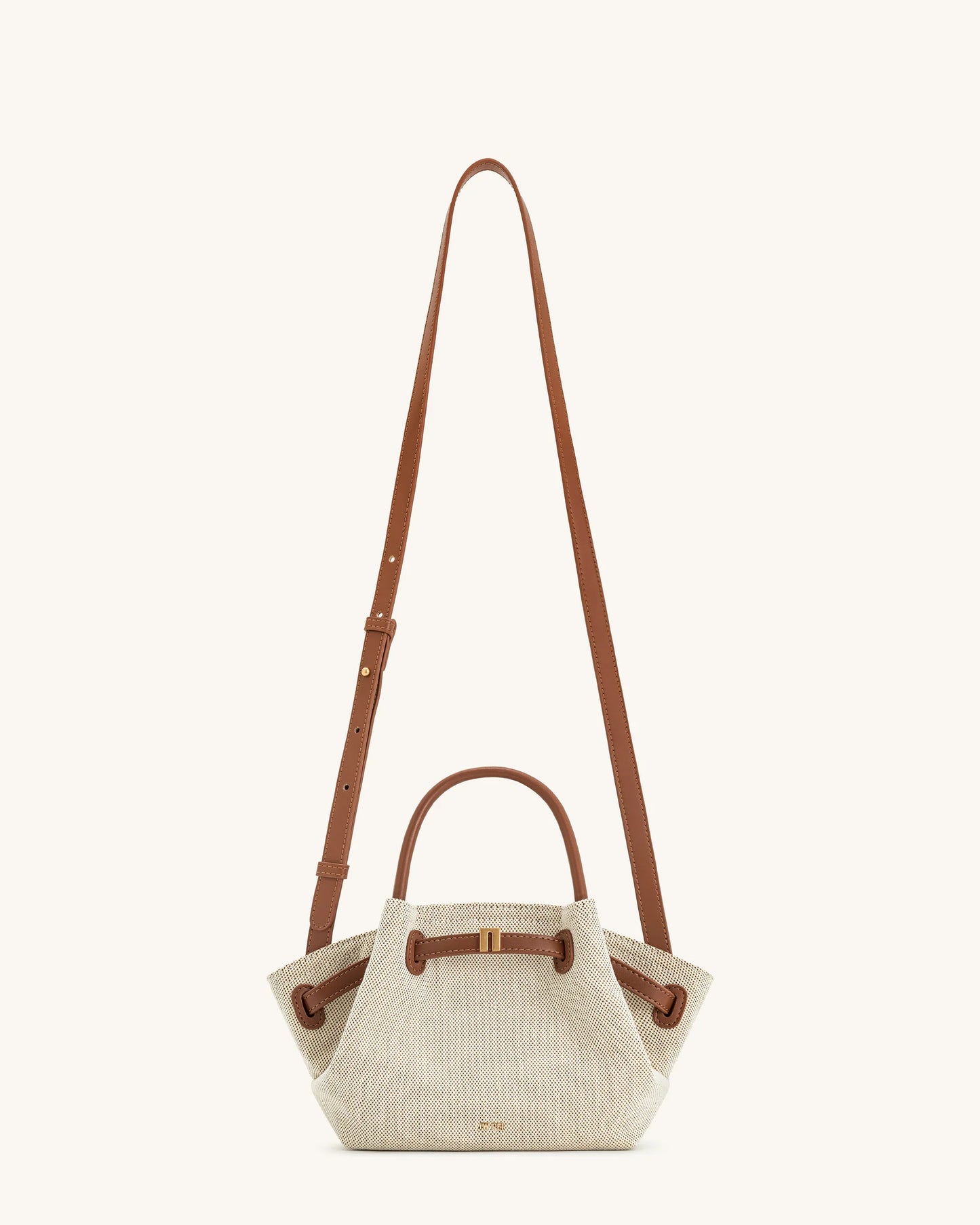 JW PEI Hana Mini Tote Bag - Brown Canvas
