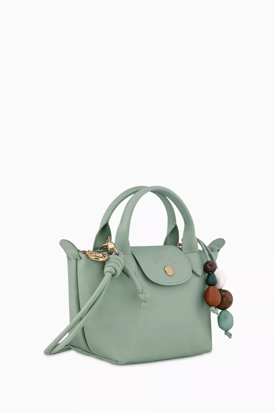 Long Champ Le Pliage Xtra XS Handbag Celadon - Leather
