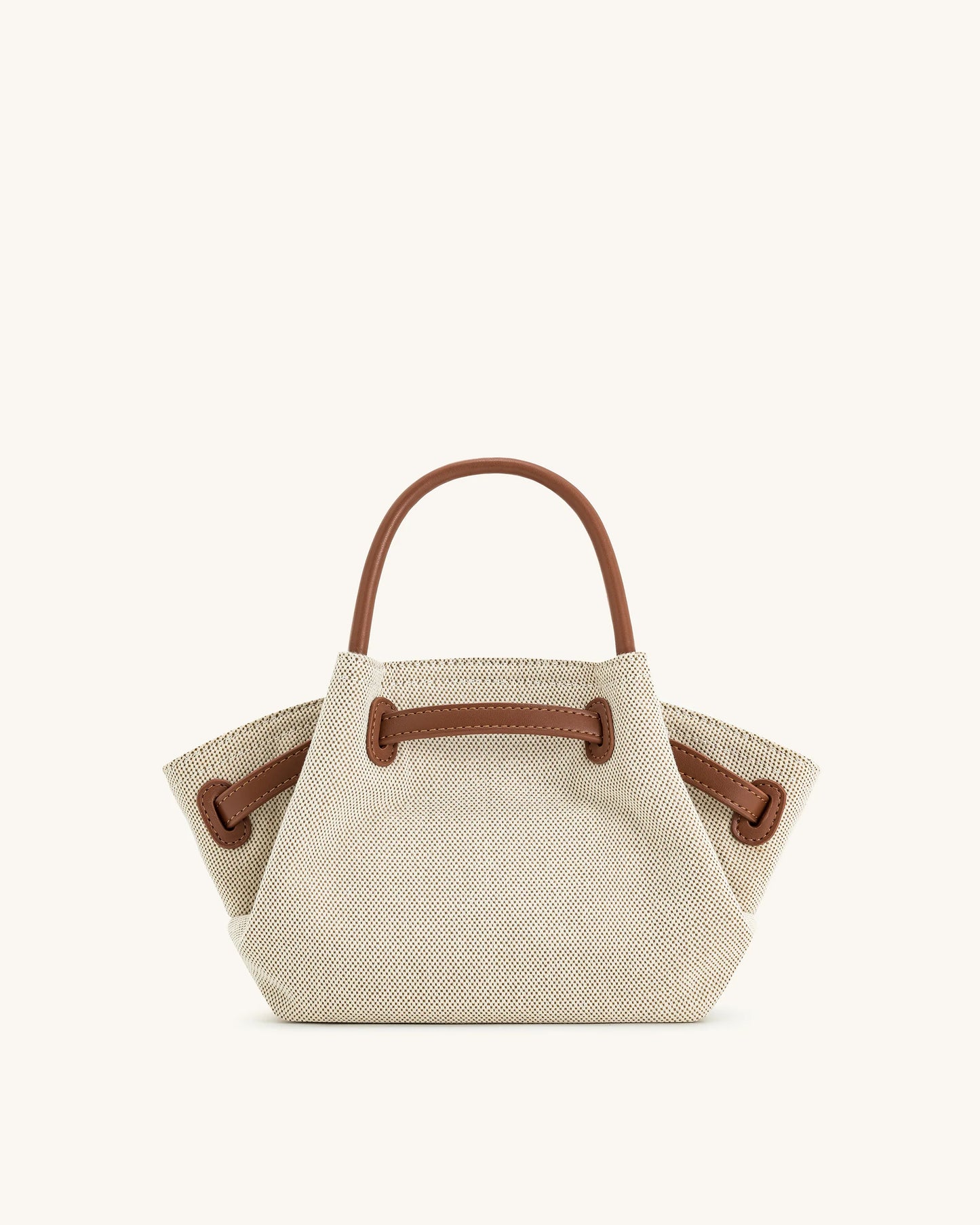 JW PEI Hana Mini Tote Bag - Brown Canvas