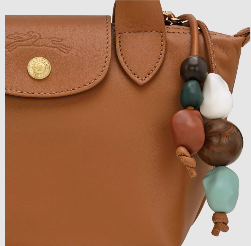 Long Champ Le Pliage Xtra XS Handbag Cashew - Leather