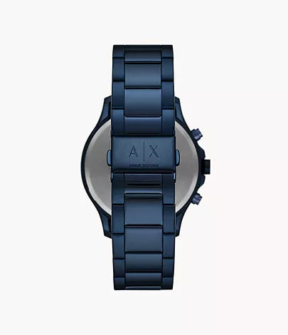 Armani Exchange Chronograph Blue Stainless Steel Watch